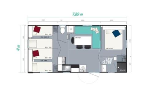 a drawing of a floor plan of a house at PetraLegna in Porto-Vecchio