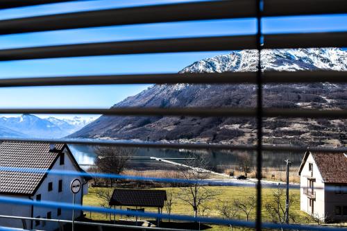 a view from a window of a mountain at Ema Guest House in Plav