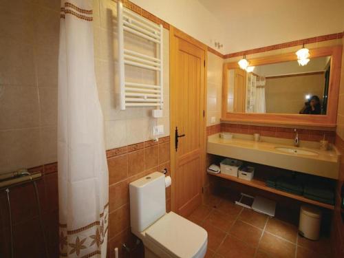 Koupelna v ubytování Rosas Cantares. Casa Julia