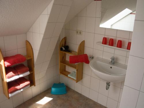 Koupelna v ubytování Landurlaub Regenholz