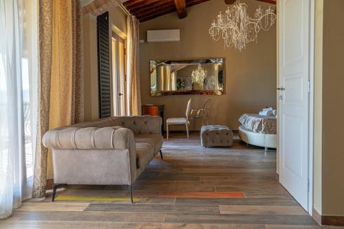Χώρος καθιστικού στο Depandance VILLA MASSIMILIANO