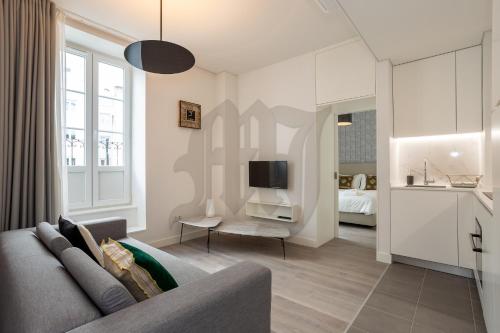 Μια τηλεόραση ή/και κέντρο ψυχαγωγίας στο Morgan-Jupiter Apartments