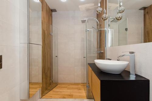 Vonios kambarys apgyvendinimo įstaigoje Woronicza Premium