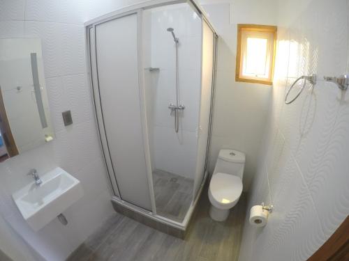 Koupelna v ubytování Hostal Valle Norte