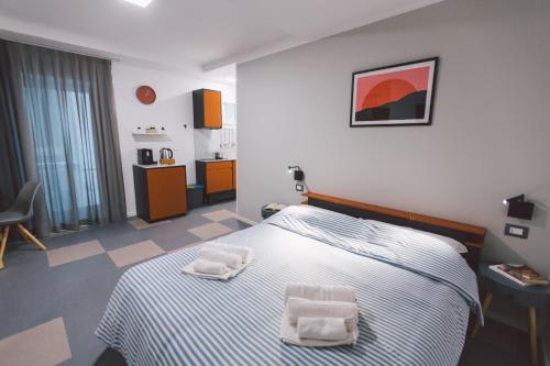 Ένα ή περισσότερα κρεβάτια σε δωμάτιο στο Brand new loft