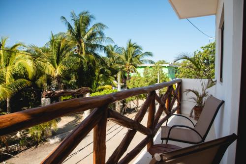 Balkón nebo terasa v ubytování Villas Palmar Holbox