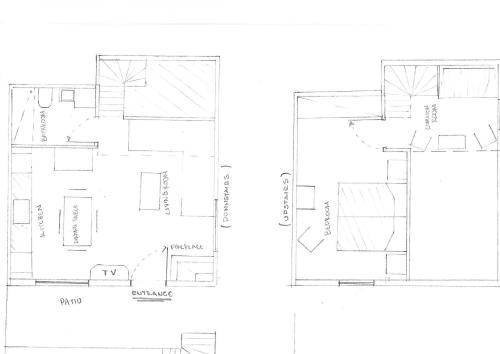 a floor plan of a house at Athivoli Elegant Apartments in Káto Metókhion