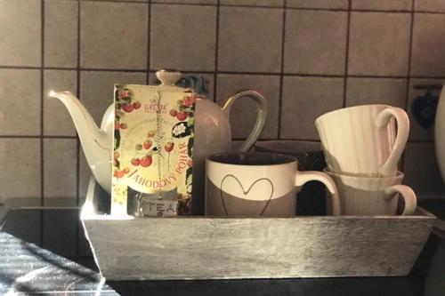 Utensilios para hacer té y café en Vila Polacek