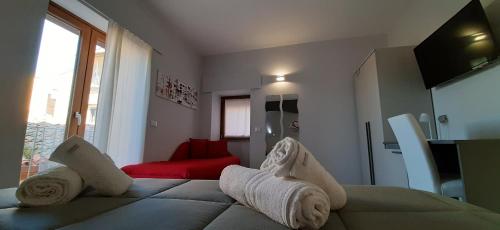 DONJON SUITE centro storicoにあるテレビまたはエンターテインメントセンター