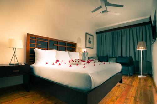 מיטה או מיטות בחדר ב-La Placita Inn