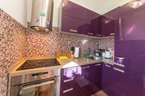 Una cocina o zona de cocina en Tifani Lux Apartment