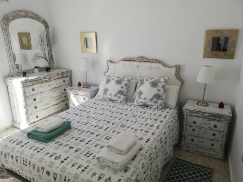 Кровать или кровати в номере Casa Rural La Luna