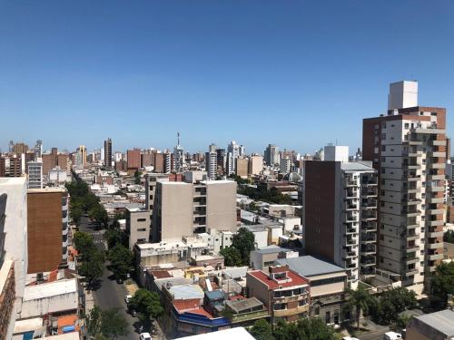 Udsigt til Santa Fe eller udsigt til byen taget fra lejligheden