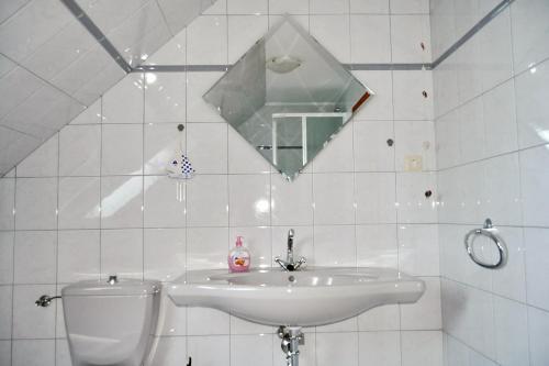 Phòng tắm tại Ferienwohnung Nordsee-Feeling