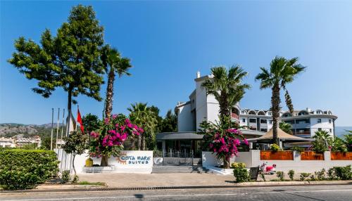 Das Gebäude in dem sich das Resort befindet