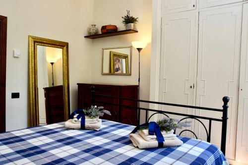 Tempat tidur dalam kamar di Villa Porta Romana - Family country house in the heart of Florence