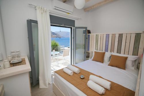 Posteľ alebo postele v izbe v ubytovaní Afrodite Luxury Rooms