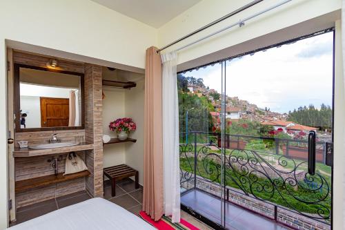 Balkón nebo terasa v ubytování Luna House Cusco