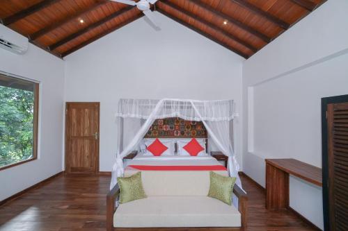 Ένα ή περισσότερα κρεβάτια σε δωμάτιο στο Green Residencies