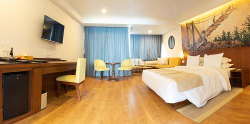 Postel nebo postele na pokoji v ubytování Hotel Annapurna View Sarangkot