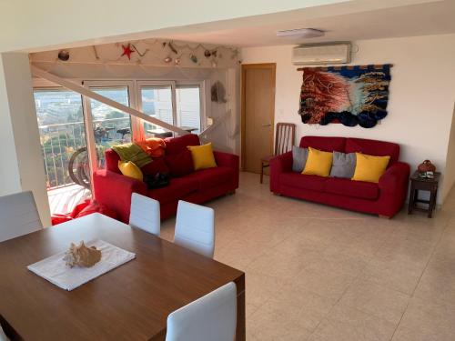 Posezení v ubytování Apartamento en primera línea de mar, 8 personas