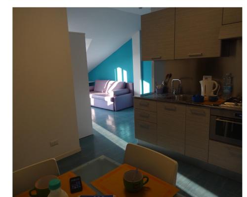 Kuchyň nebo kuchyňský kout v ubytování Hotel Residenza Giardino