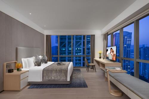Un lugar para sentarse en Ascott Raffles City Chongqing