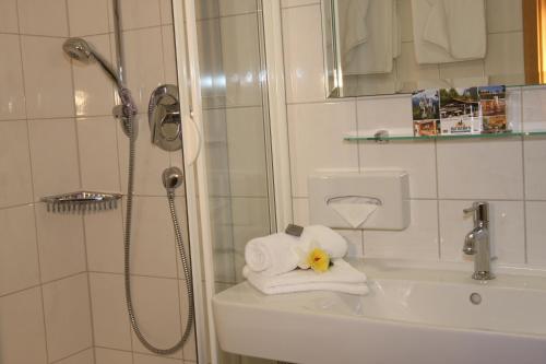 Ένα μπάνιο στο Hotel Alpenstuben