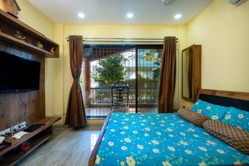 Cama o camas de una habitación en Geeta Bhawan Villa
