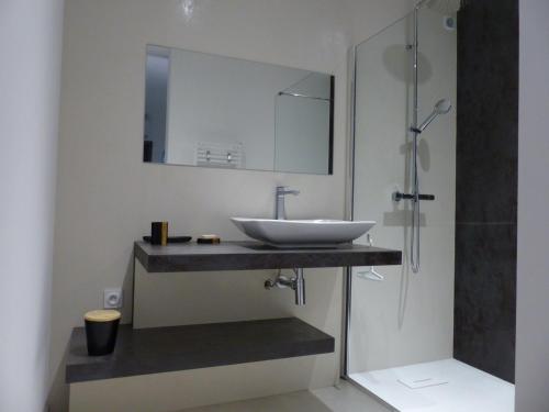 Kylpyhuone majoituspaikassa Villa Laricio