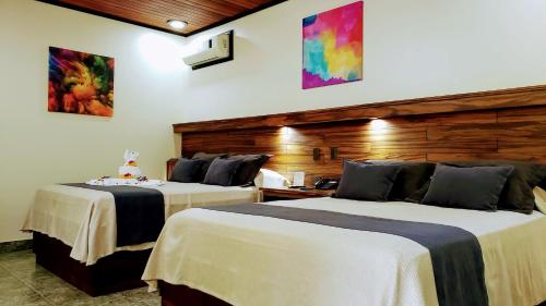 Volcano Lodge, Hotel & Thermal Experienceにあるベッド