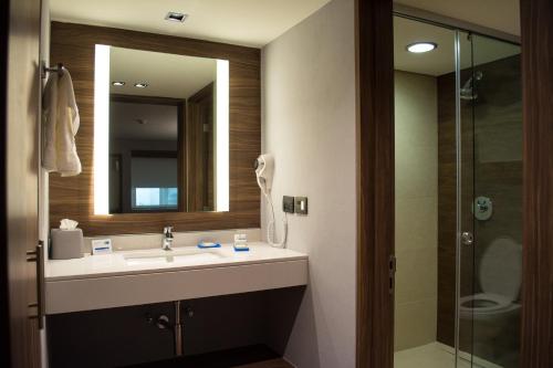 Holiday Inn Express Morelia, an IHG Hotel tesisinde bir banyo
