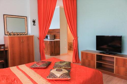 Телевизор и/или развлекательный центр в Vip House Hotel