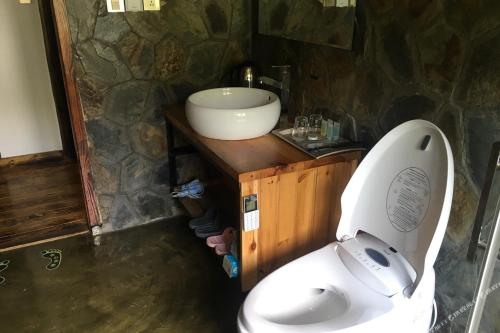 Kúpeľňa v ubytovaní Deqing Mogan Mountain Jianxi Villa