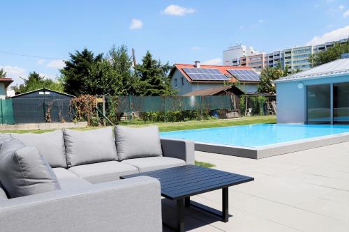 The swimming pool at or close to Rooftop Terrace, free garage parking and Pool!