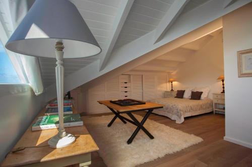 Ein Bett oder Betten in einem Zimmer der Unterkunft Dream Villa Gustavia 868
