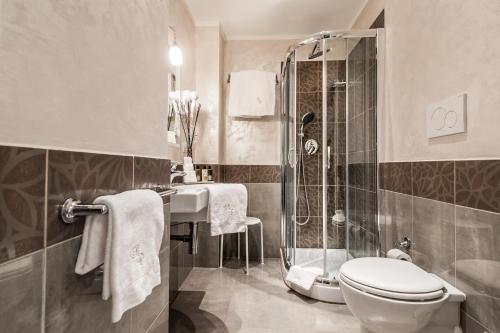 Koupelna v ubytování Al Relais