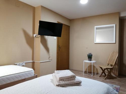 Apartmani Miloševićにあるベッド