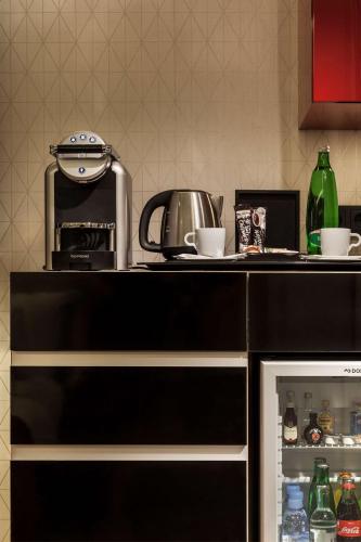 Kuchyň nebo kuchyňský kout v ubytování Radisson Blu Béke Hotel, Budapest