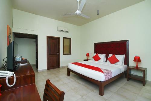 Cama o camas de una habitación en Maresia Beach Villa