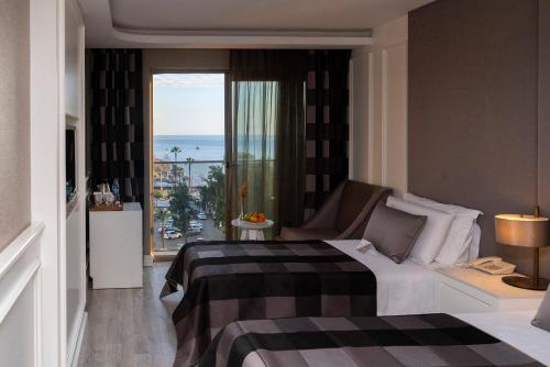 Χώρος καθιστικού στο Sky Kamer Hotel Antalya