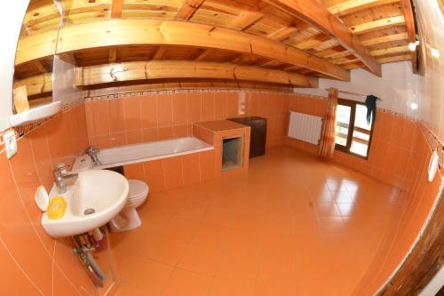a bathroom with a sink and a toilet at Villa SALAM in Ifrane