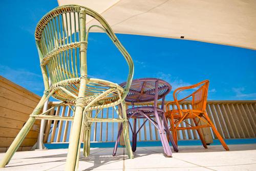 En balkon eller terrasse på Appartamenti Venere