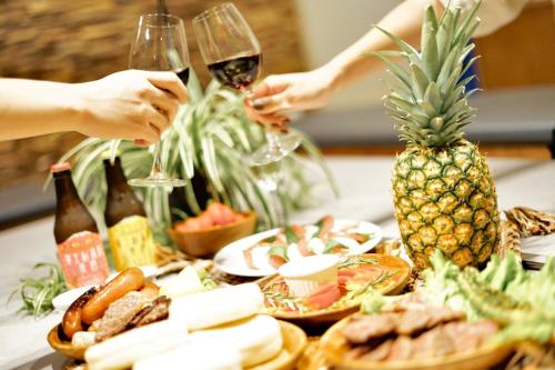 ホステルの敷地内または近くでの食事または食べ物