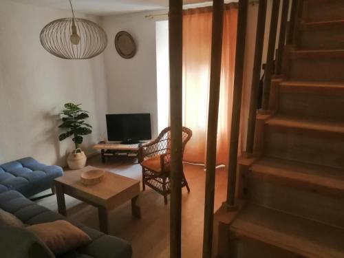 TV a/nebo společenská místnost v ubytování Casa tia Juanita