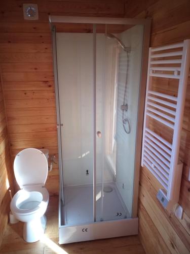 Koupelna v ubytování Chalet 3 étoiles entre ville et verdures
