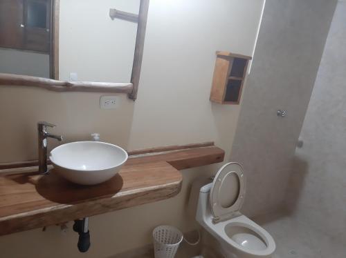 Ecohotel Kocoluuにあるバスルーム
