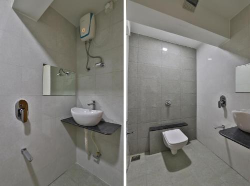 Ванная комната в HOTEL SHALIGRAM