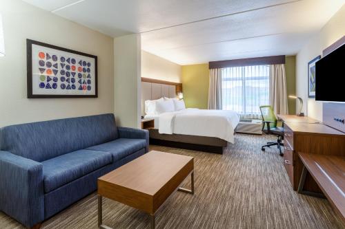 Μια τηλεόραση ή/και κέντρο ψυχαγωγίας στο Holiday Inn Express & Suites Cedar Falls - Waterloo by IHG