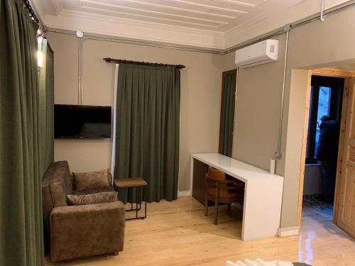 Χώρος καθιστικού στο Berfinn Hotel Beşiktaş
